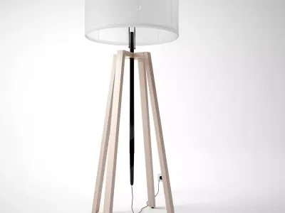 Retro Home-Lamp - Living Room Furniture 02 Free low-poly 3D model