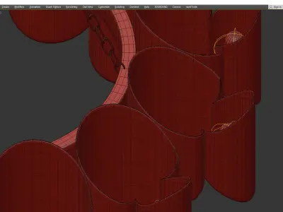 Hudson Valley Banks Chandelier Low-poly 3D model