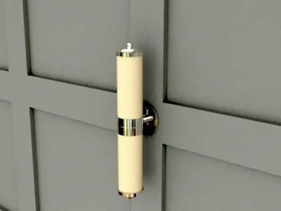 30s style wall light Low-poly 3D model