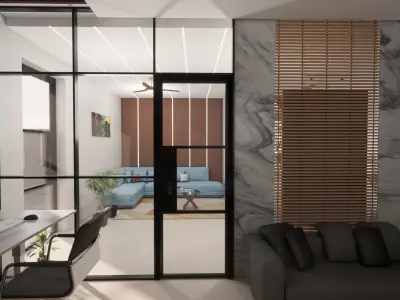 Office interior 3d model  3D print model