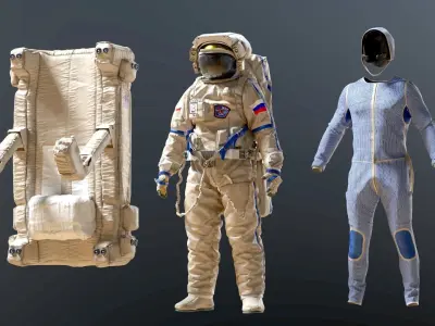SPACESUIT Russian Orlan 3D model
