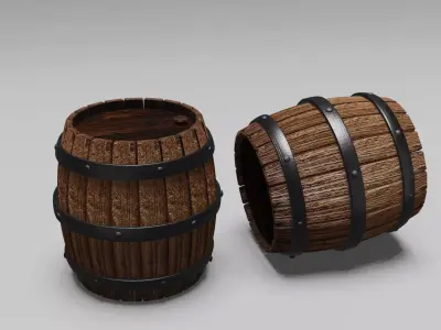 Fantasy Barrel 3D model