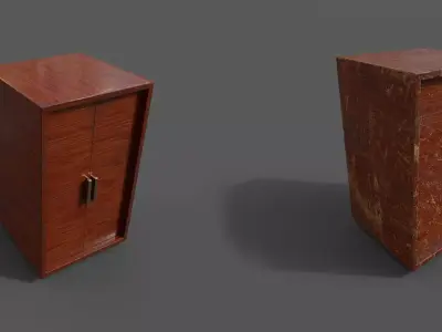 Pack 2 Modern Furniture 3D Model Low-poly 3D model order