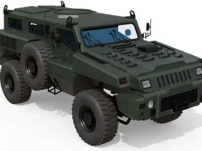 Marauder  Family  MRAP 3D model