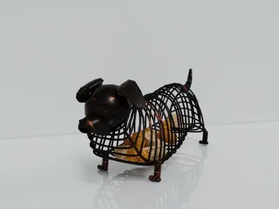 wine cork container  3D model