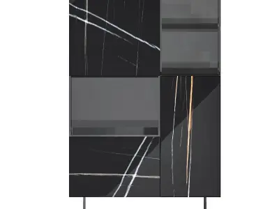 36e8 Glass Sideboard 02 3D model