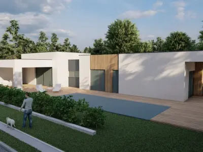Casa Scene-villa-modern house 3D model 26