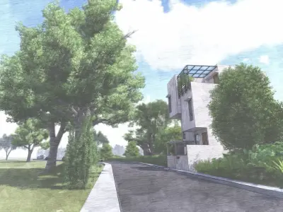 SPLIT LEVEL HOUSE 3D model