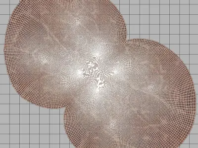 Rocks two spheres Low-poly 3D model