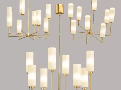 Ziyi Light Chandelier 3D model
