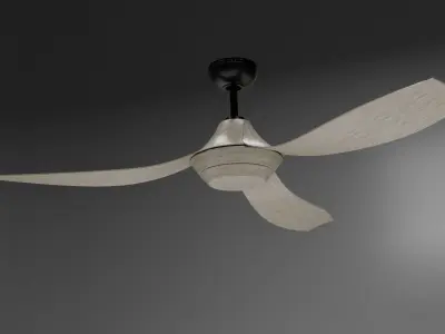 MONTECARLO AVVO Ceiling Fan Low-poly 3D model