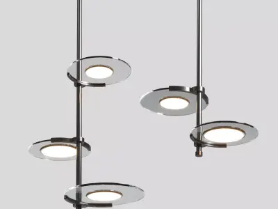 LG Chem Showcases Latest OLED pendant lights 3D model