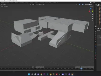 Lobby or level and or background stage Free 3D model