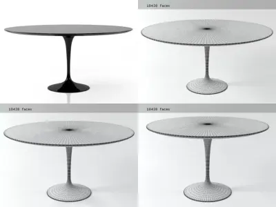 Tulip Round Table 3D model