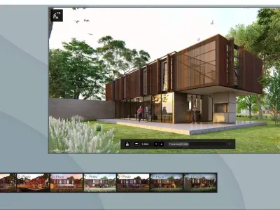 SCENE LUMION 11 5 AND ABOVE BOX HOUSE BY YOGA4ARCH 3D model 3D model