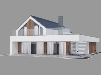 House 12 - residential building 3D model 3D model