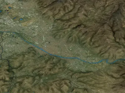 Florence - Firenze - 3D City Topography Terrain 3D Model Pack