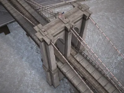 Brooklyn Bridge New York City 3D model