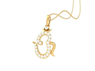 Spiritual Om Pendant 3D print model