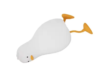 Lying Flat Duck Night Light 3D model