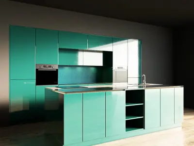 75-Kitchen3 glossy 7 3D model