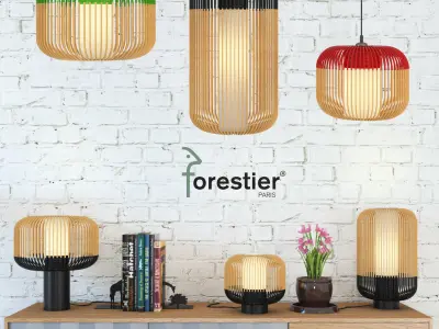 Forestier BAMBOO LIGHT SET 3D model