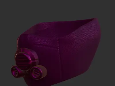 Gas mask helmet 3d model scifi Low-poly  Low-poly 3D model 458