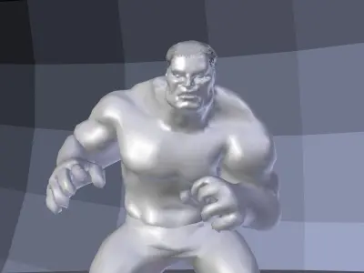  Hulk 2003 Inspired Rigged and animated Low-poly 3D model