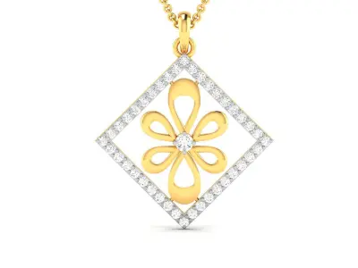 Women Pendant 3dm STL FBX OBJ Render Details 3D print model 2