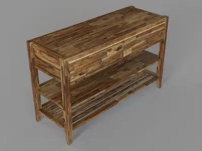 Jofran Beacon Street Sofa Table 3D model