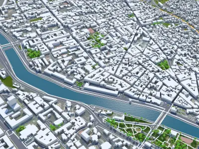 Tbilisi Capital of Georgia Low-poly 3D model