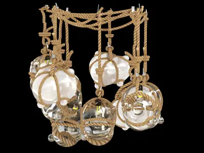 Knotty Bubbles Chandelier 3D model