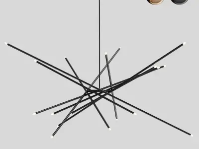 019 barco lumidora chandelier 3D model