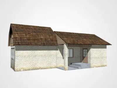 Garage barn 3D model