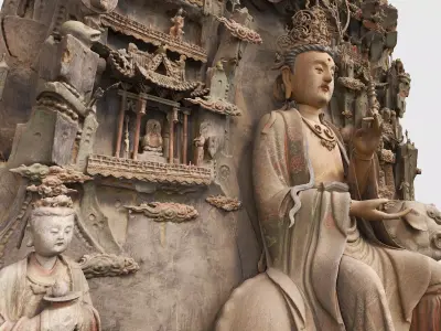 Deity Statue Sculpture16 3D model