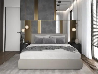 Bedroom Scene 01 3D Model 3D model