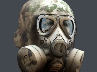 helmet 3d model military combat Low-poly Low-poly Low-poly 3D model