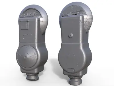 Long Beach Parking Meter 3D model