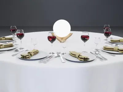 Table Chair 3D model