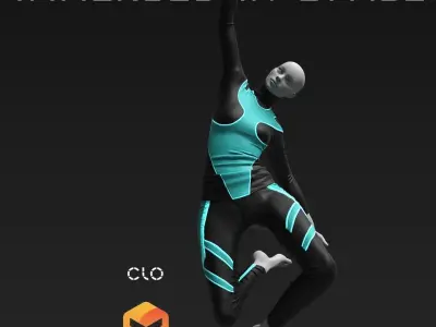  Sci Fi Space Outfit N1 23  Marvelous Designer  ZPRJ FBX OBJ MTL 3D model