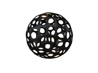 Abstract Sphere Ball v1 003 Low-poly 3D model