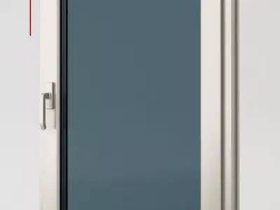 Plastic casement window 06 3D model