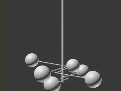 Bolle Gallotti Chandelier 3D model