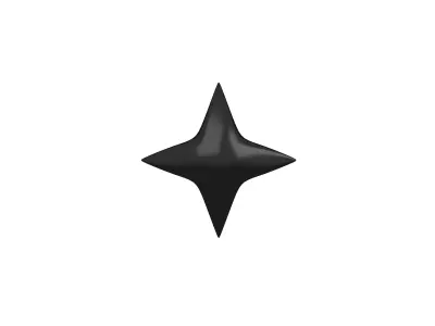 Sparkle v2 010 Low-poly 3D model