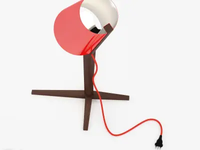 Fujiya floor and desk lamp by DareStudio 3D model