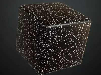 Black Non-Stick Cooking Pan Coating PBR Seamless Texture