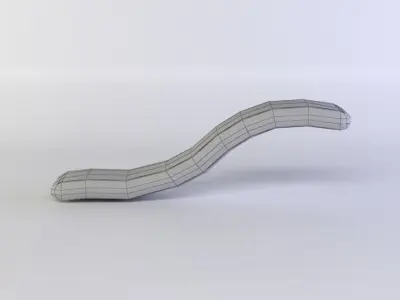 Floating platform Low-poly 3D model