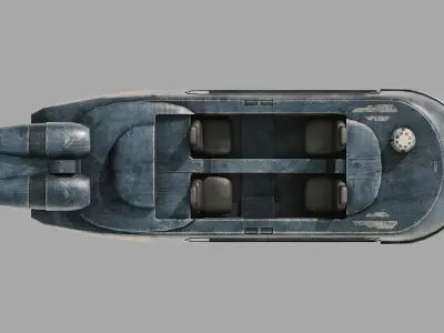 Droid Taxi Speeder - Star Wars Low-poly 3D model