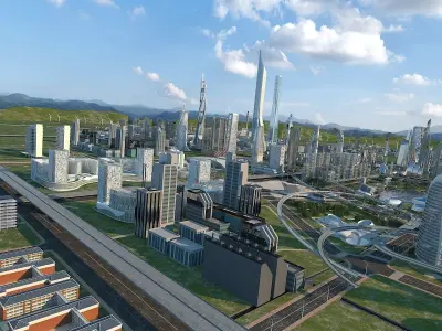 Future city  3D model