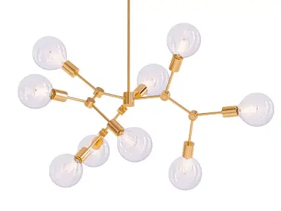 LEGYI leely chandelier - gold 3D model